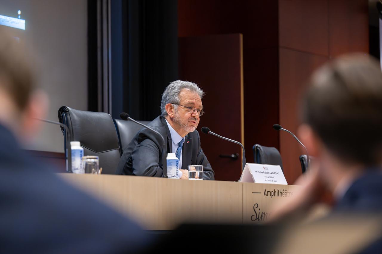 Didier-Roland Tabuteau, vice-président du Conseil d’État, à l’ENM